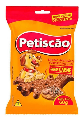 Bifinho Para Cães Petiscão Sabor Carne - 60g