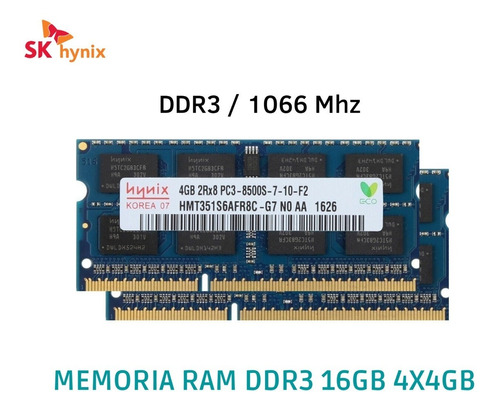 Kit Ram 8gb(2x4gb) 1066 Mhz Ddr3  Sodimm Macbook Pro 2009