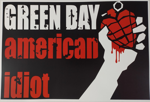 Poster Lamina Green Day American Idiot Laser Clasicos