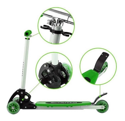 Monopatin Scooter Italy Original 4 Ruedas Plegable Palermo