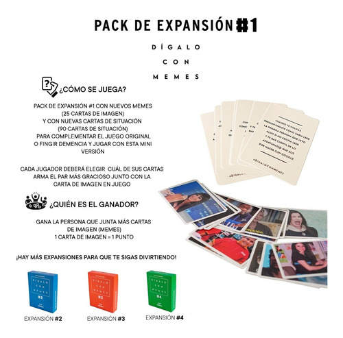Imagen 4 de 7 de Juego De Mesa Digalo Con Memes Expansion Pack #1 Casa Fight