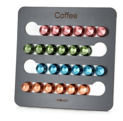 Imagen 3 de 8 de Portacapsulas De Cafe Para Nespresso Organizador 24 Capsulas