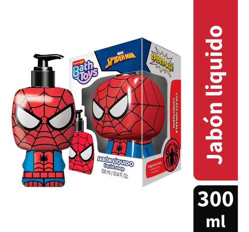 Spiderman Jabon Liquido X 300ml Hombre Araña Marvel