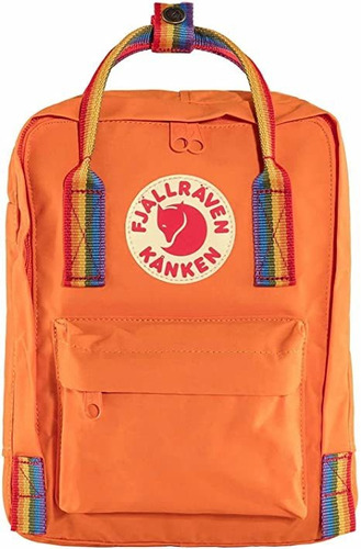 Mochila Fjallraven Kanken Mini Burnt Orange/rainbow 