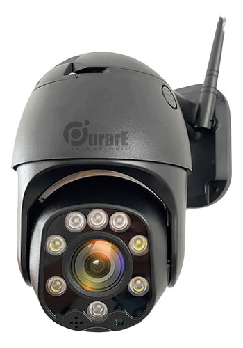 Camara Seguridad Exterior Ptz Wifi 4g Vision Nocturna Audio Color Negro