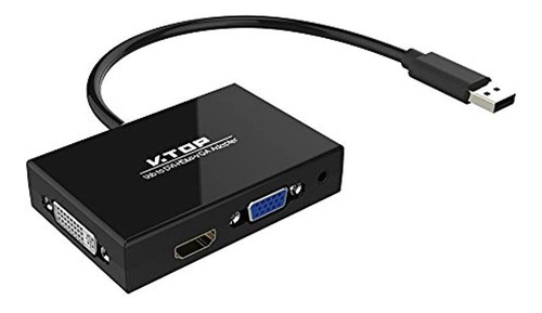 Usb   Al Adaptador De Hdmi Dvi Vga Tarjeta De Graficos ...