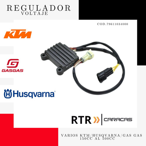 Regulador Voltaje Moto Ktm/husqvarna/gas Gas 150cc-500cc