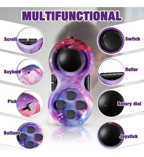 Cc Fidget Pad Joystick Antiestres Y Tiempo Libre 2 Piezas.