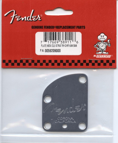 Fender American Deluxe Guitarra 4-bolt Placa De Cuello - Cro