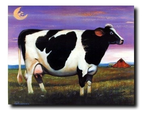 Cuadro De Decoración De Pared De Animales De Granja Holstein