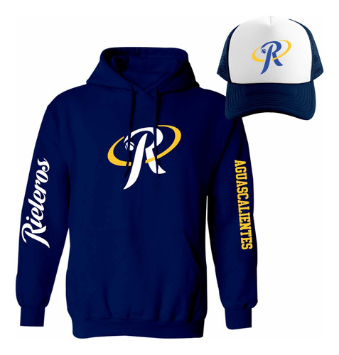 Kit De Sudadera + Gorra Modelo Rieleros De Aguascalientes