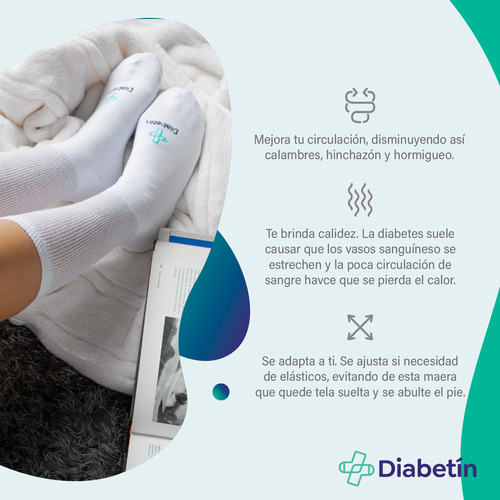 6 Pack Calcetines Para Diabéticos Para Caballero