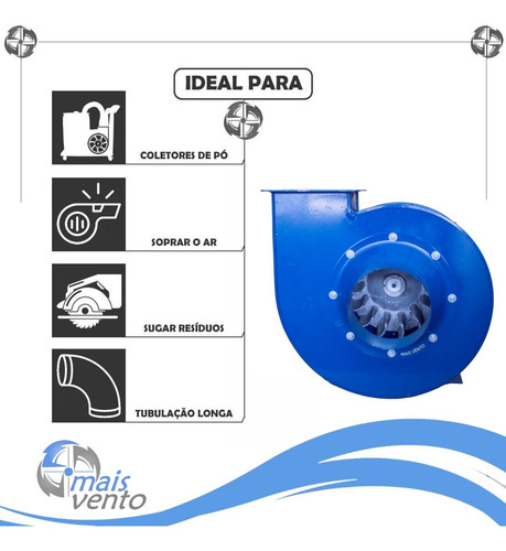 Exaustor Tipo Caracol Comercial Para Coifas & Dutos Com Nf