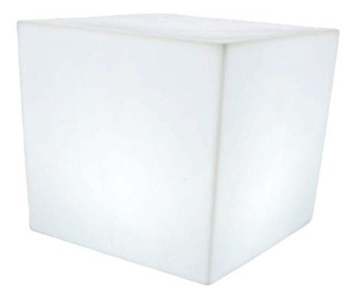 Cubo Puff Iluminado, Luz Led Blanco
