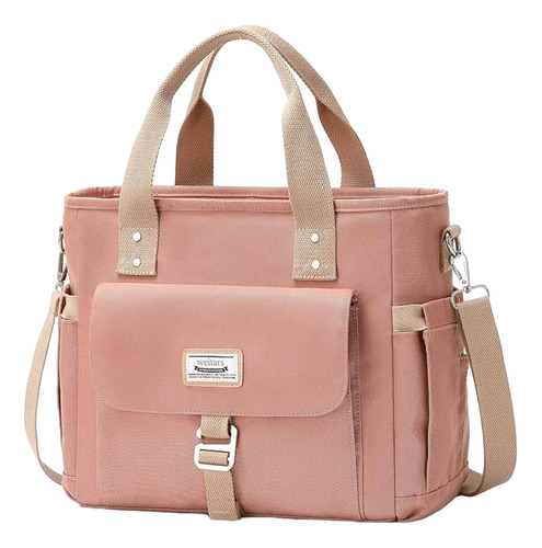 Lonchera Térmica Bolsa De Almuerzo Portátil Fiambrera 16l Rosa