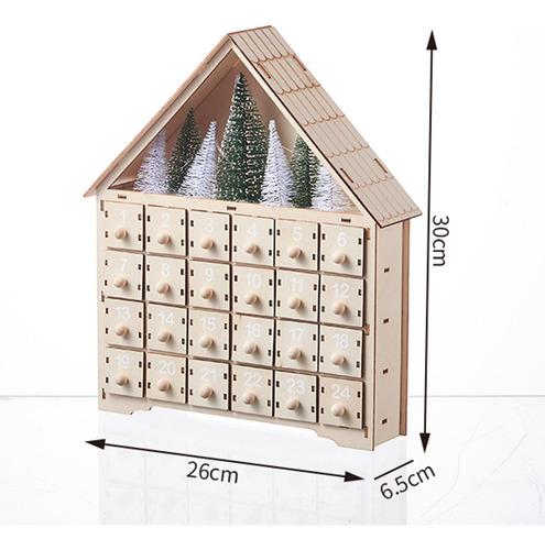 Calendario De Adviento Decoración De 24 Días Para