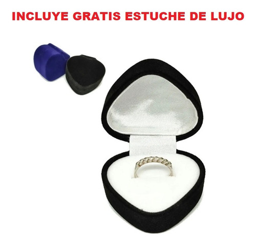 Anillo De Compromiso Esmeralda En Plata 925 Con Estuche