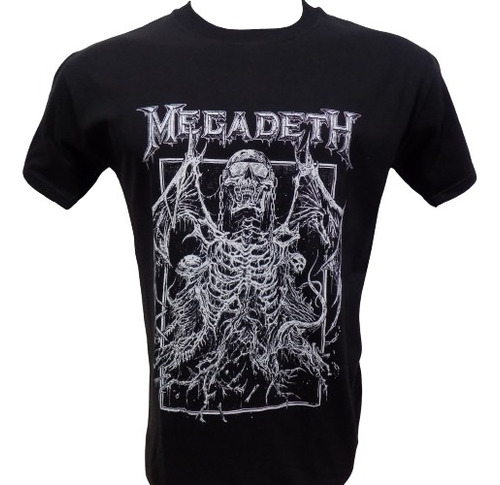 Remeras De Megadeth Vs Modelos Todas Las Bandas Que Sea Rock