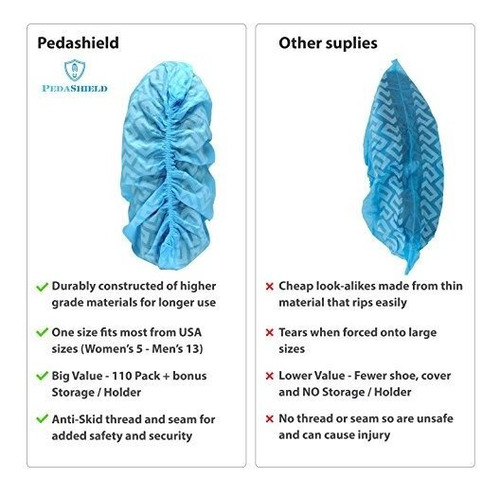 Pedashield Estuche Desechable Para Bota Zapato Botin Son Xl