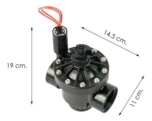 Electrovalvula Hunter Pgv151 Solenoide Riego 1 1/2 Jardin