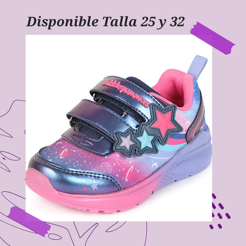 Zapatos Bubblegummers Para Niña Con Luces. Talla 25 Y 32