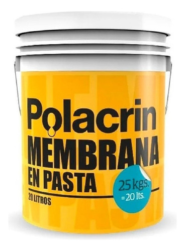 Membrana En Pasta Liquida Polacrim 20 Lts Color Blanca