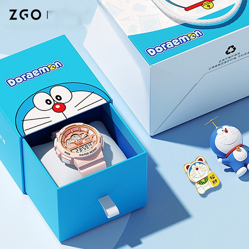 Reloj Doraemon Adecuado Para Niñas, Reloj Luminoso E Imperme