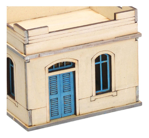 1/72 Kits De Arquitetura De Madeira 3d Quarto Individual