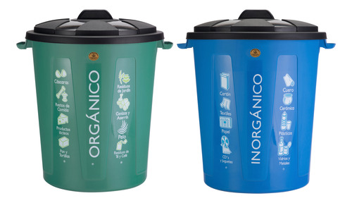 3 Pares De Botes Para Tipos Basura 55l Organico E Inorganico