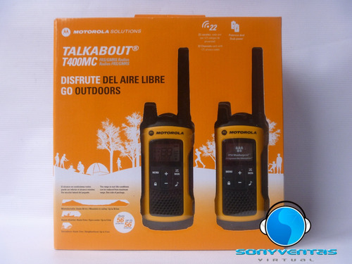 Radios De Comunicación Motorola Walkie Talkie T400mc 56 Km 