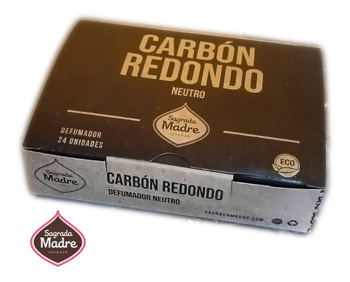 Carbón Para Defumar Neutro Sagrada Madre Caja X 24