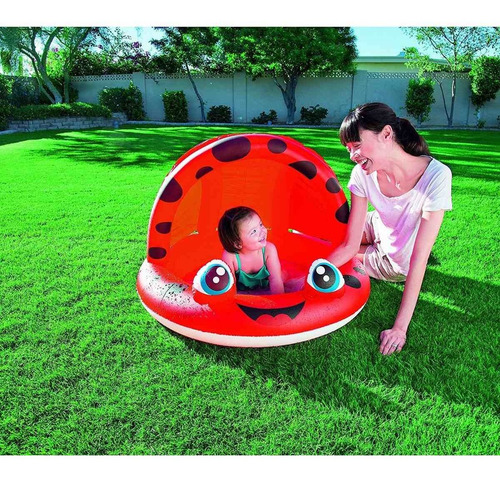 Imagen 6 de 6 de Pileta Inflable Con Techo Protege Del Sol 98x66cm Bestway