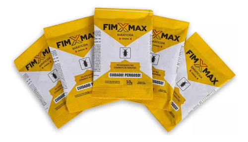 Kit 5 Pó Combate Às Baratas Fipronil Fim Max 10g Citromax