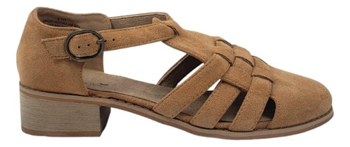 Zapato Camel Taco Bajo Gamuza Z13-s111