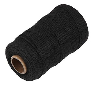 cuerda de algodón gruesa 10 m de longitud 1 morado GiantGo 3 rollos de cuerda suave de algodón cuerda de algodón para manualidades 8 mm de diámetro 1 negro 1 rojo 