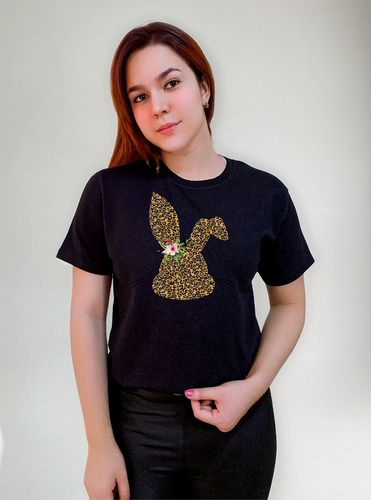Polera Conejo De Pascuas Orejas 2023 Compartir Familiar C788