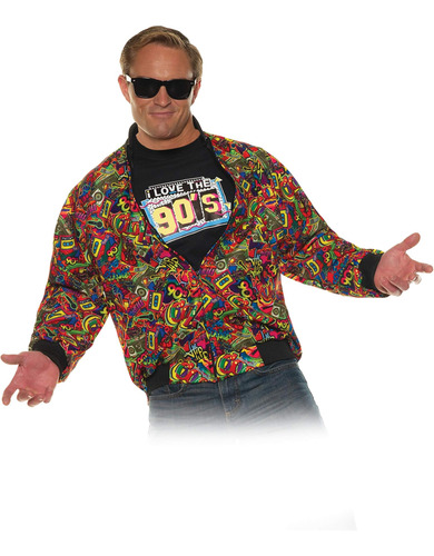 Underwraps Chaqueta Con Estampado De Los Años 90 Para Hombre