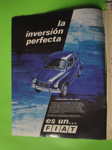 Publicidad Fiat 600 Año 1972