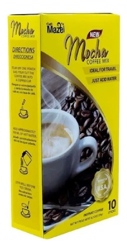 Café Instantáneo Coreano Moca Mazel 10pz 120g