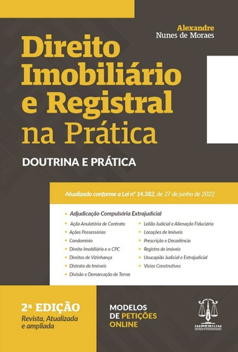 Direito Imobiliario E Registral Na Pratica (2ª Edição 2022) Imperium