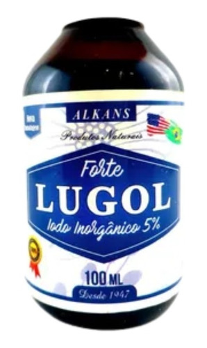 Lugol 5% Iodo+iodeto De Potássio 100 Ml
