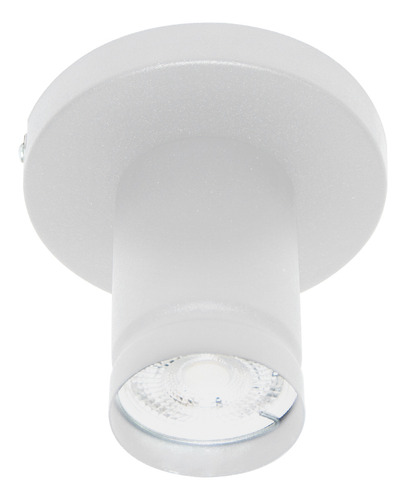 Aplique Spot 1 Luz Dicroica Led Pared Lampara Fijo Gu10 Estructura Blanco
