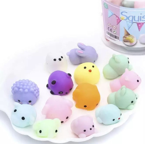 10 Squishy Mochi Premium Juguete Piñata Souvenir 