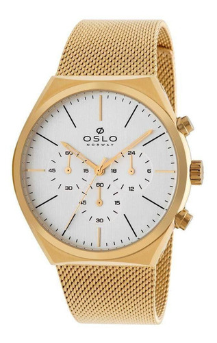 Relógio Oslo Masculino Slim Cronógrafo Omgsscvd0002-s1kx