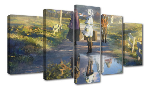 Cuadros En Canvas De Frieren Personajes Reflejo 150x84cm Anime