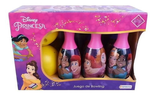 Princesas Disney Bowling Infantil 6 Pinos