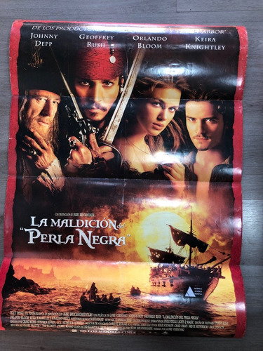 Poster Piratas Del Caribe La Maldición Del Perla (español)