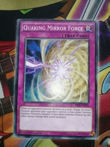 Quaking Mirror Force Común Yu-gi-oh! Original Konami