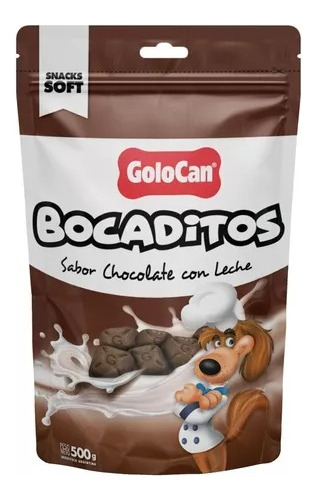 Snack Perro Golocan 500 Grs. Sabor Chocolate Con Leche 