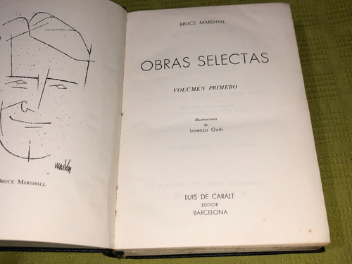 Obras Selectas Volumen Primero - Bruce Marshall